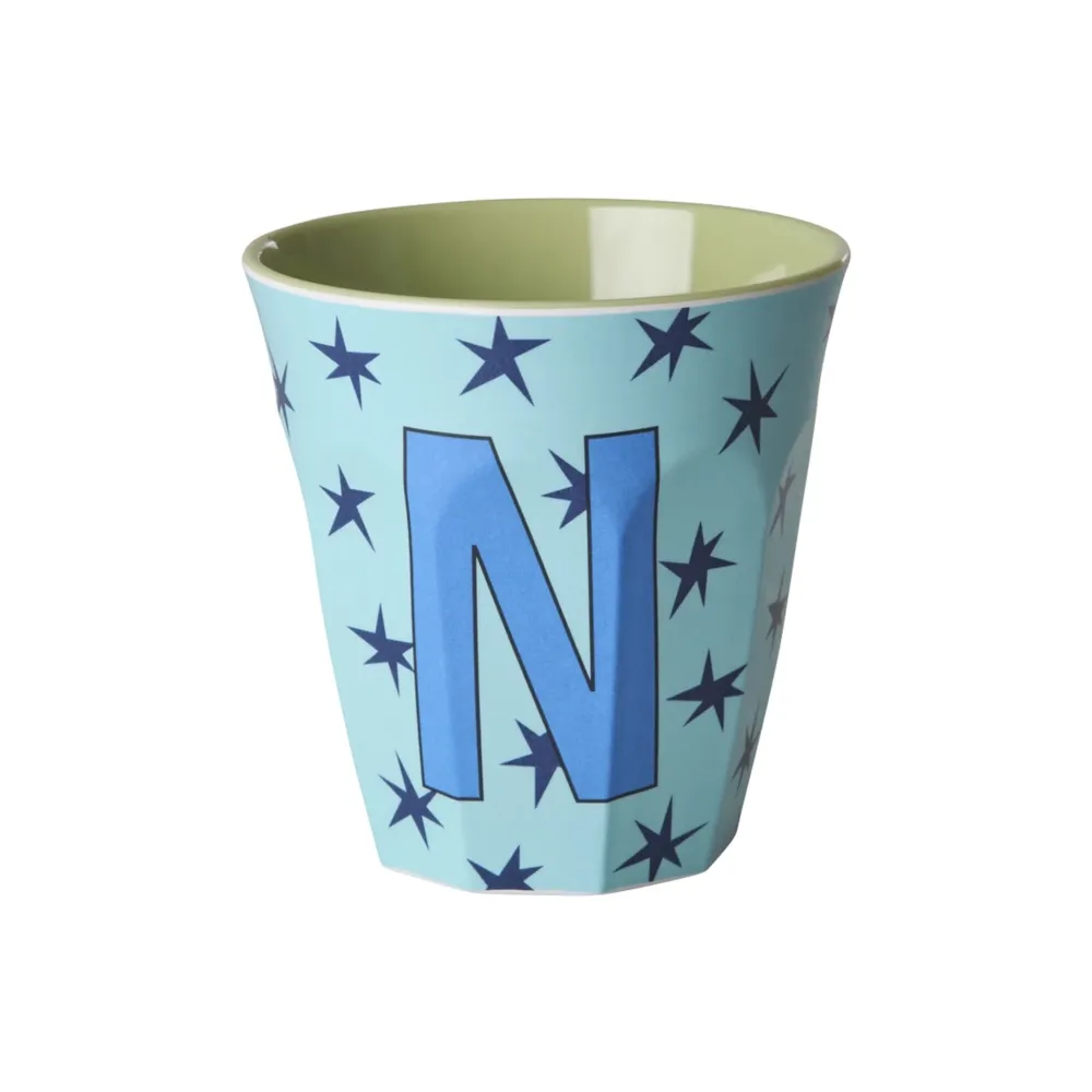 RICE Becher, Tassen & Cups|Geschirr & Tischdeko Skandinavisch-Melamin Buchstabenbecher Stars