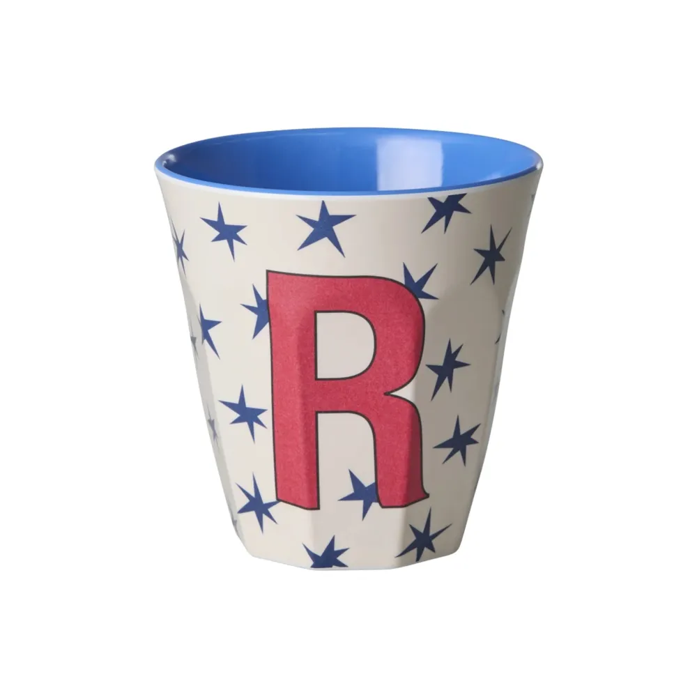 RICE Becher, Tassen & Cups|Geschirr & Tischdeko Skandinavisch-Melamin Buchstabenbecher Stars