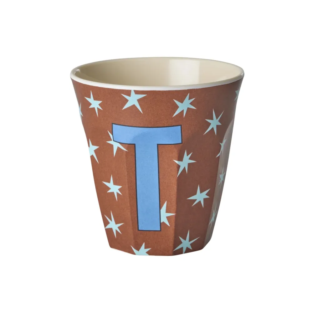 RICE Becher, Tassen & Cups|Geschirr & Tischdeko Skandinavisch-Melamin Buchstabenbecher Stars