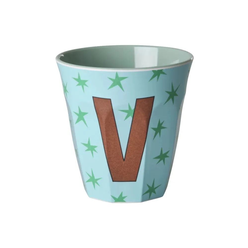 RICE Becher, Tassen & Cups|Geschirr & Tischdeko Skandinavisch-Melamin Buchstabenbecher Stars
