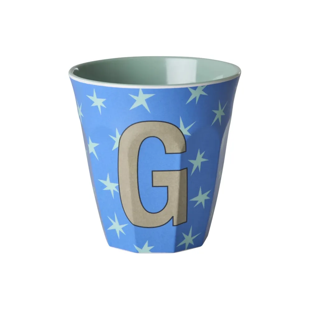 RICE Becher, Tassen & Cups|Geschirr & Tischdeko Skandinavisch-Melamin Buchstabenbecher Stars