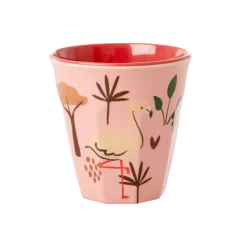 RICE Kindergeschirr-Melamin Kinderbecher Jungle Animals