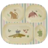 RICE Teller|Geschirr & Tischdeko Skandinavisch-Melamin Kinderteller mit 4er Einteilung Sweet Jungle Print