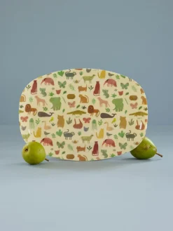 RICE Teller|Geschirr & Tischdeko Skandinavisch-Melamin Kinderteller Sweet Jungle Print