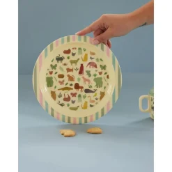 RICE Teller|Geschirr & Tischdeko Skandinavisch-Melamin Kinderteller Sweet Jungle Print