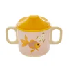 RICE Kindergeschirr-Melamin Schnabeltasse Goldfish Print