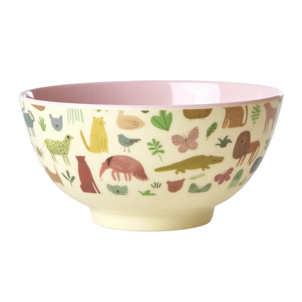 RICE Schüsseln & Schalen|Geschirr & Tischdeko Skandinavisch-Melamin Schüssel Sweet Jungle Print