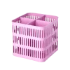 RICE Körbe|Besteck-Metall Korb quadratisch pink