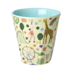 RICE Becher, Tassen & Cups|Geschirr & Tischdeko Skandinavisch-Mittelgroßer Melamin Kinderbecher Fun Fair