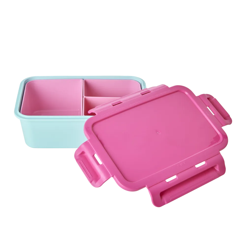 RICE Kisten & Boxen|Butter- & Brotdosen-Plastik Lunchbox mit 3 Fächern