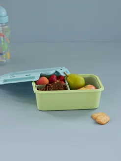 RICE Kisten & Boxen|Butter- & Brotdosen-Plastik Lunchbox mit 3 Fächern