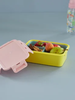 RICE Kisten & Boxen|Butter- & Brotdosen-Plastik Lunchbox mit 3 Fächern