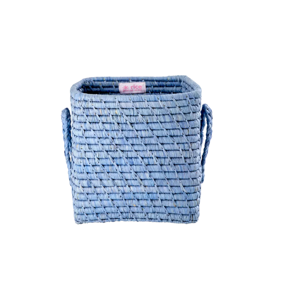 RICE Körbe-quadratischer Korb Raffia
