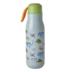 RICE Karaffen|Flaschen & Thermoskannen-Rostfreie Stahl Flasche New Dino Print