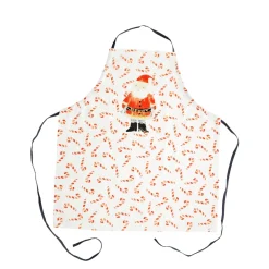RICE Schürzen & Ofenhandschuhe|Weihnachtsdeko-Schürze Santa and Candy Cane aus Baumwolle