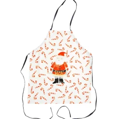 RICE Schürzen & Ofenhandschuhe|Weihnachtsdeko-Schürze Santa and Candy Cane aus Baumwolle
