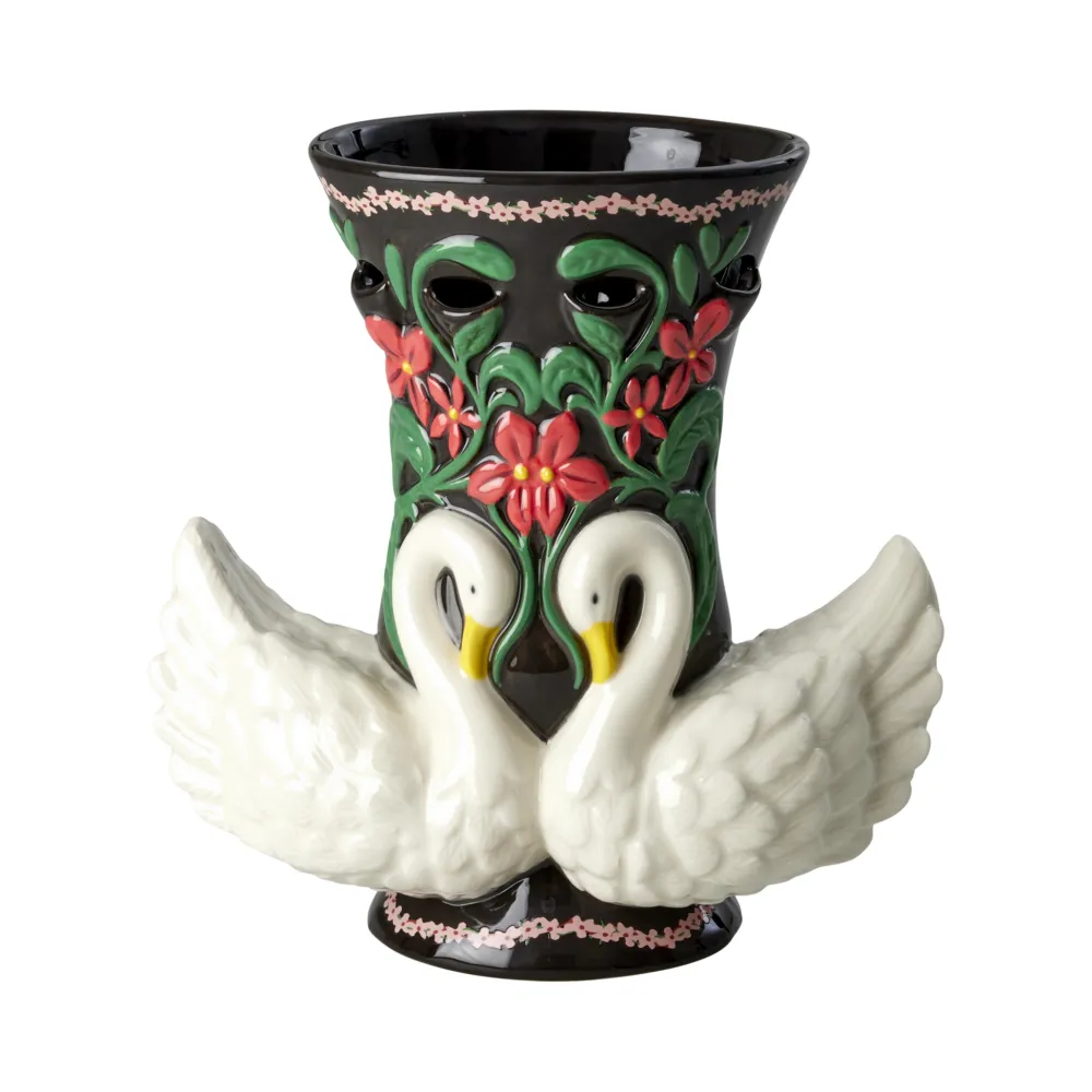 RICE Vasen-Schwan Keramik Vase