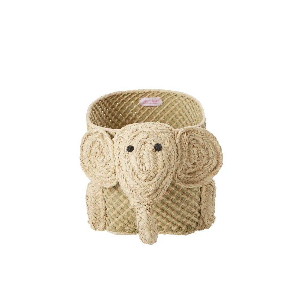 RICE Körbe-Seegras Aufbewahrungskorb Elefant