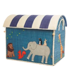 RICE Deko & Aufbewahrung-Spielzeugkörbe Aufbewahrung Zootiere 3er Set