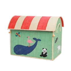 RICE Deko & Aufbewahrung-Spielzeugkörbe Aufbewahrung Zootiere 3er Set