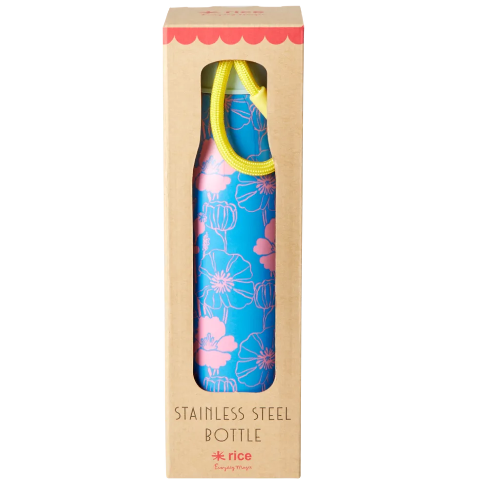 RICE Karaffen|Geschirr & Tischdeko Skandinavisch-Thermosflasche Poppie Love Print