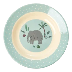 RICE Kindergeschirr-Tiefer Kinderteller Jungle Animals