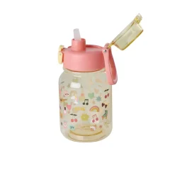 RICE Geschirr & Tischdeko Skandinavisch-Tritan Trinkflasche für Kinder Unicorn Love